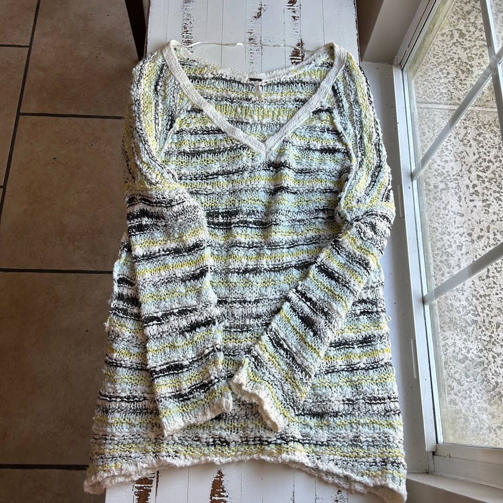 Free people multicolor sweater tunic top - Picture 3 of 8